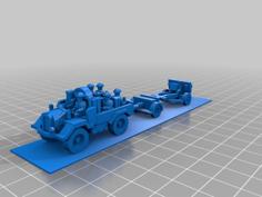 1/100 Scale 25 Pdr Field Gun Set Remix 3D Printer Model