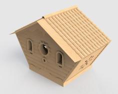 Chalet Bird House Feeder 3D Printer Model