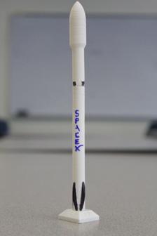 Miniature Falcon 9 3D Printer Model