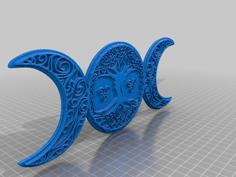 Celtic Triple Moon 3D Printer Model