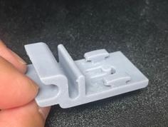 Freezer Bracket Clip For Sliding Wire Shelf/Basket 3D Printer Model