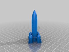 Fidget Rocket 3D Printer Model