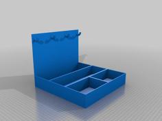 Storage Box With Hooks 3D Printer Model