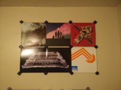 Vinyl Record Wall Mounts 3D Printer Model