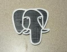 Postgres Elephant 3D Printer Model