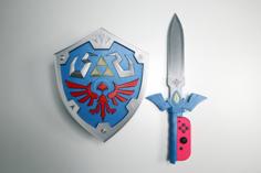 Skyward Sword HD Switch Accessories – Shield + Sword 3D Printer Model