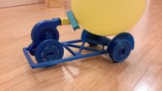 Balloon Turbo Car 3D Printer Model