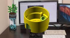 Desktop Aquaponic Planter – Customizable 3D Printer Model