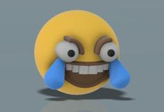 DeepFried_LaughCry_Emoji 3D Printer Model