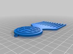 King Kai Afro Comb 3D Printer Model