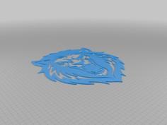 Lion Wall Art 3D Printer Model