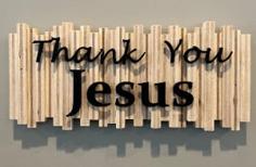 Thank You Jesus Sign 3D Printer Model