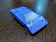 Lamborghini Countach Print In Place 3D Printer Model