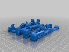 Walls – Set 01 Ruined (Board Game & Table Top Props) 3D Printer Model