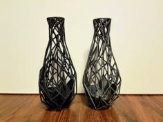 Voronoi Skeleton Vase 3D Printer Model