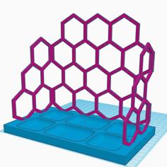 Hex Earring Storage 3D Printer Model