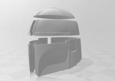 Mandalorian Helmet – Pieces Fit Ender 3 3D Printer Model