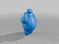 Baymax Keychain 3D Printer Model