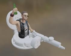 Hatch Gunners For Gaslands / Hotwheels / Autokill 3D Printer Model