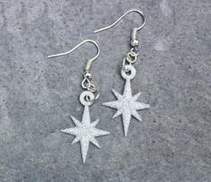 Starflake Star Pendant Earrings 3D Printer Model