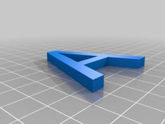 Simple Alphabet And Numbers 3D Printer Model