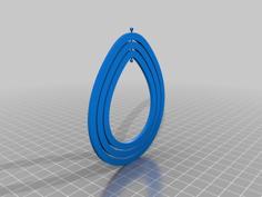 Nested Spinning Earrings 3D Printer Model