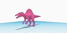 Low Polly Spinosaurus 3D Printer Model