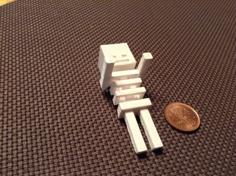 Minecraft Skeleton 3D Printer Model