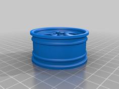 Porsche Fuchs Rim For Tamiya Etc 3D Printer Model