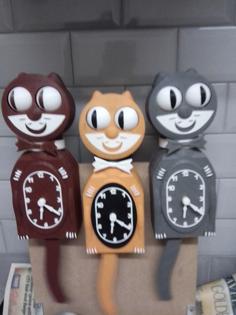 CAT CLOCK 3D Printer Model