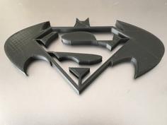 Batman Vs. Superman Logo 3D Printer Model