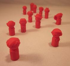 Doctor Who Pawns 3D Printer Model