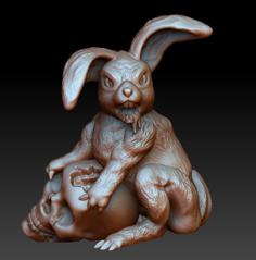 Easter Bunny Mutant 3D Printer Model