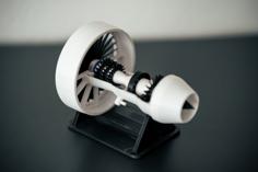 Jet Engine – Working Compressed Air Turbofan 3D Printer Model