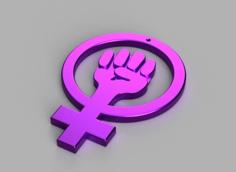 Feminism Logo 3D Printer Model