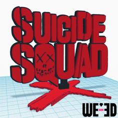 Suicide Squad Logo Art – 3 Parts – We3dUK 3D Printer Model