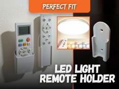 LED Light Remote Holder: Organize Your Lighting Controls With Ease 3D Printer Model