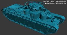 T-35 Mod.1939 Soviet Heavy Tank 3D Printer Model