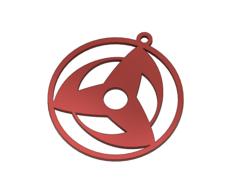 Earring Pendant Kakashi Sharingan 3D Printer Model