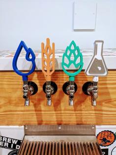 Beer Ingredient Tap Handles 3D Printer Model