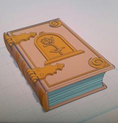 Belle Book Dice Box 3D Printer Model