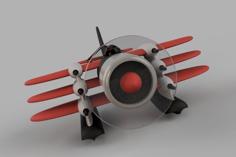 Cartoon Air Pirate Plane 3D Printer Model