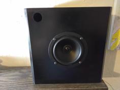 Bookshelf Speaker Box 4 Inch Driver 3D Printer Model