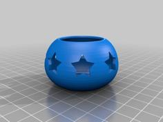 Stary Night Tea Light 3D Printer Model