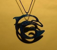 Dolphin Pendant 3D Printer Model