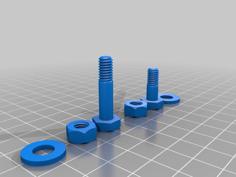 1/4″ X 1″ And 3/4″ – 24 TPI Bolts, Nuts, And Washers 3D Printer Model