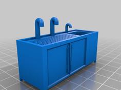 Beer Bar / Counter – Biertheke 1:32 3D Printer Model