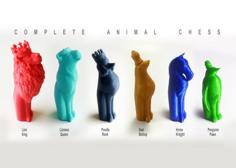 Complete Animal Chess 3D Printer Model