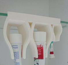 Design Toothpaste And Toothbrush Holder, Hanging 3D Printer Model