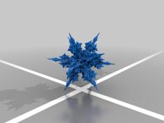 Fractal Snowflake 3D Printer Model